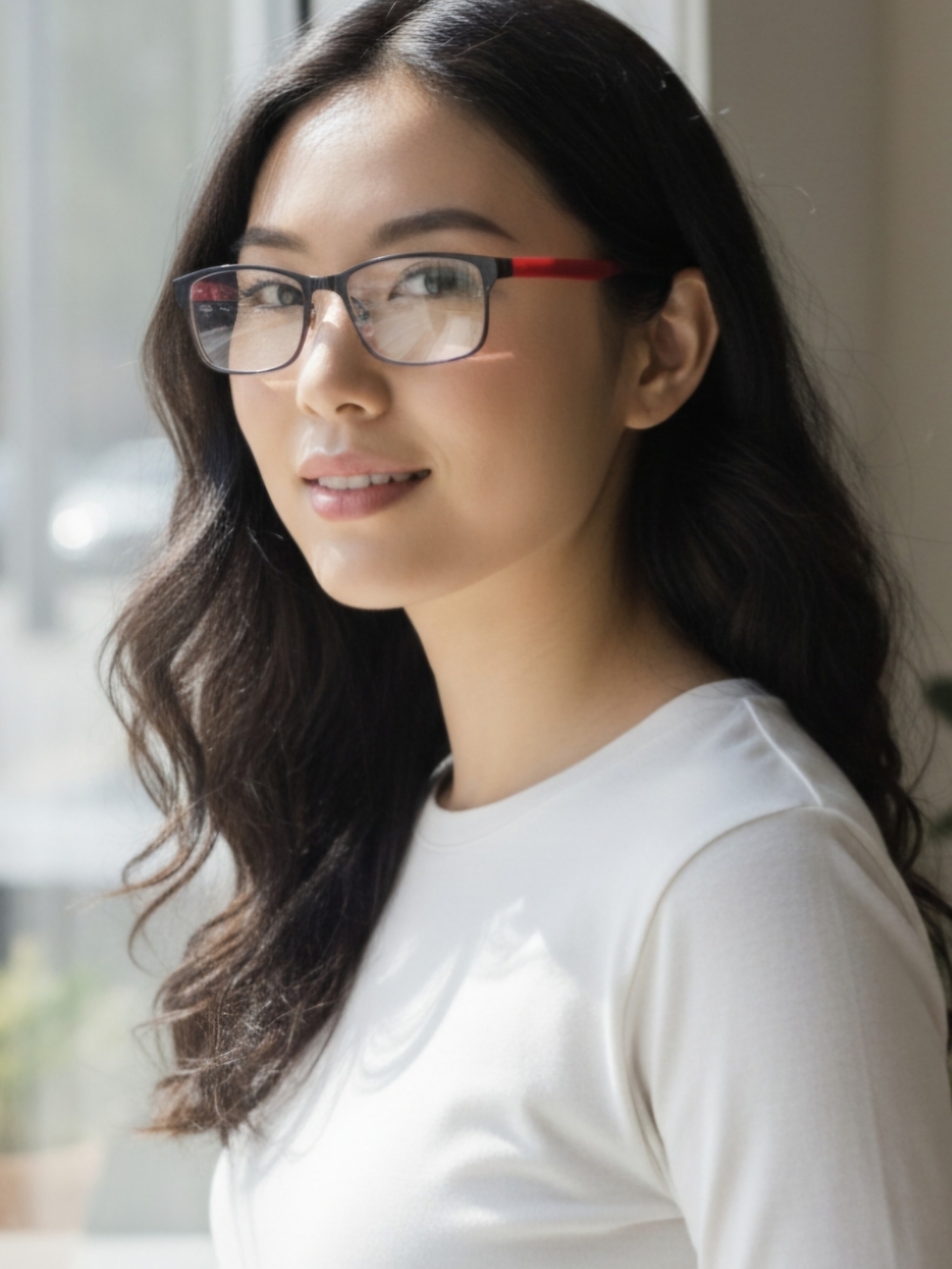 Guess GU9180-3 Eyeglass Frames Black Red 49-17-130 Rectangular Frames Only - Picture 6 of 6